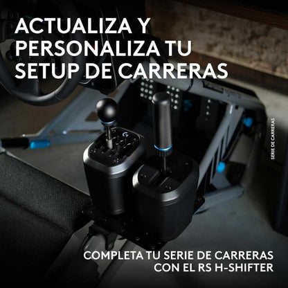Palanca de Cambios Logitech G RS H-Shifter en Patrón H de 7 Velocidades y Reversa para Sim Racing PC