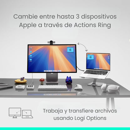 Mouse Multispositivo inalámbrico Logitech MX Master 4, Blanco