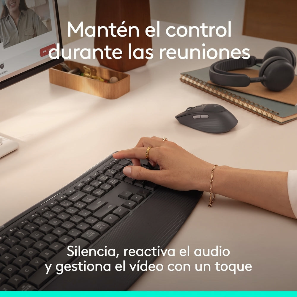 Combo Teclado y Mouse Inalámbrico Logitech Signature Comfort Plus MK880 Bluetooth