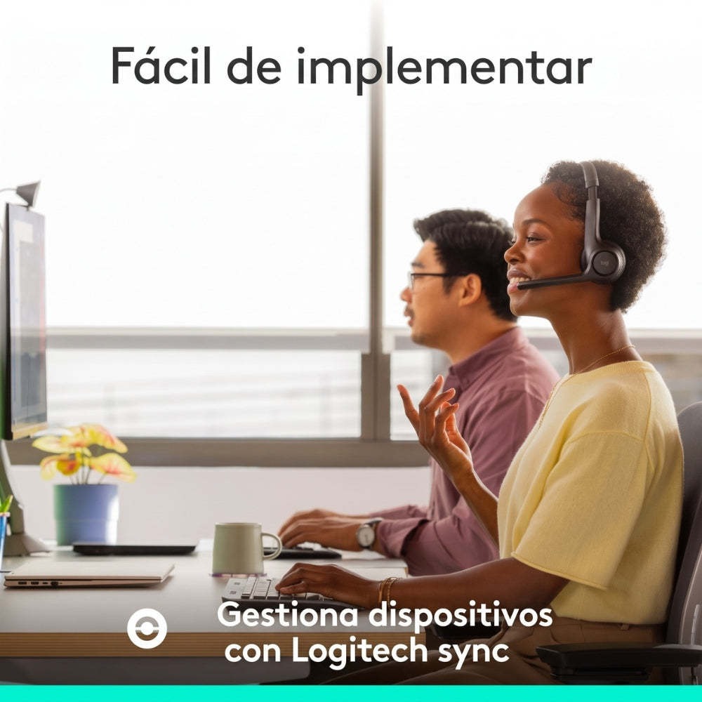 Audífonos Inalambricos Logitech Zone 305 con 2 Micrófonos, Bluetooth 5.3 - Negro