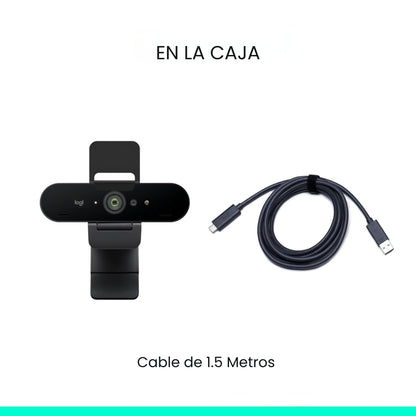 Logitech Brio, Ultra Hd Pro Webcam 4k / Rightlight 3 Con Hdr