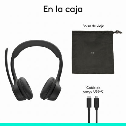 Audífonos Inalambricos Logitech Zone 305 con 2 Micrófonos, Bluetooth 5.3 - Negro