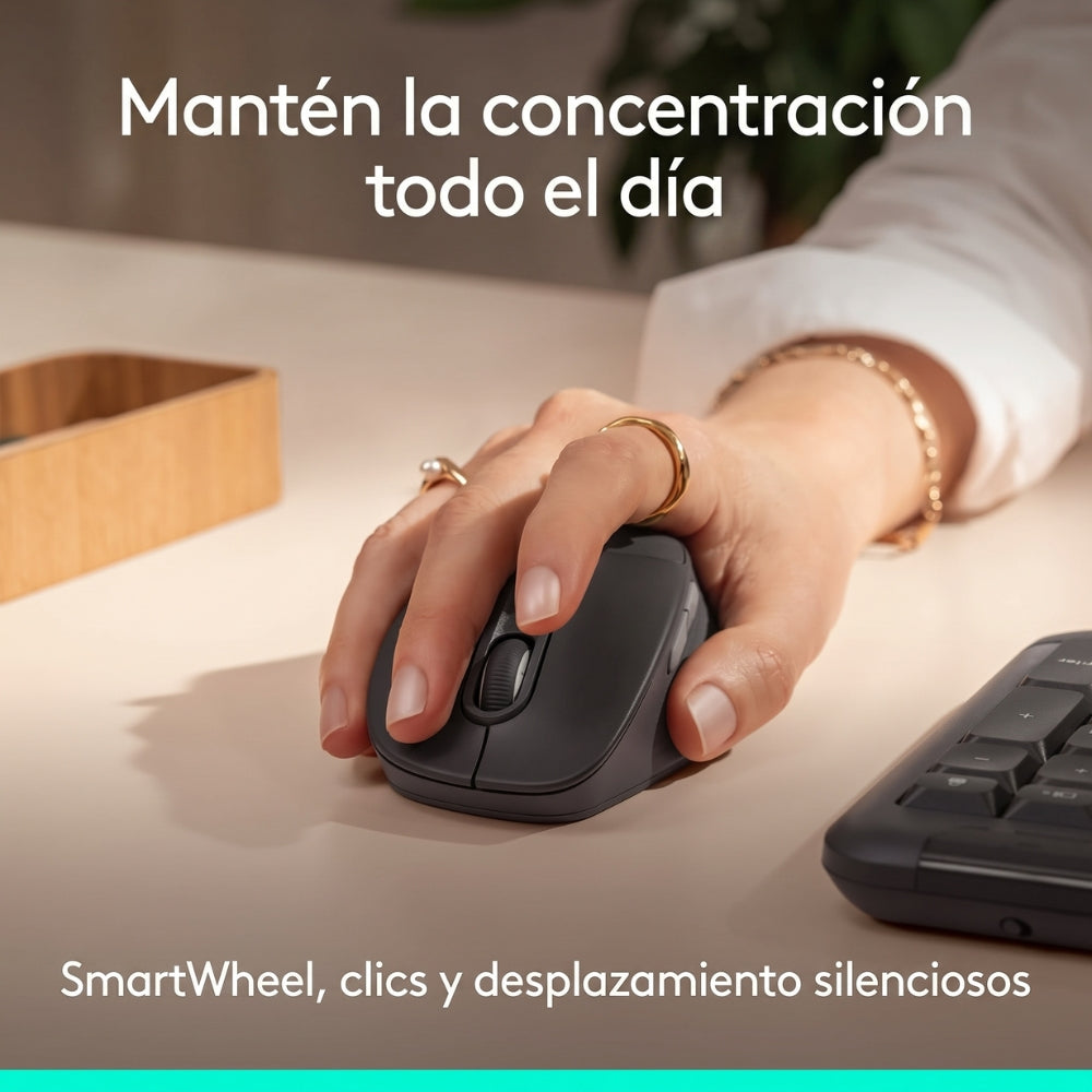 Combo Teclado y Mouse Inalámbrico Logitech Signature Comfort Plus MK880 Bluetooth