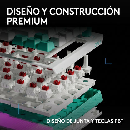 Teclado Gamer Mecanico Logitech G512 X 75 Switch Tactil - Blanco