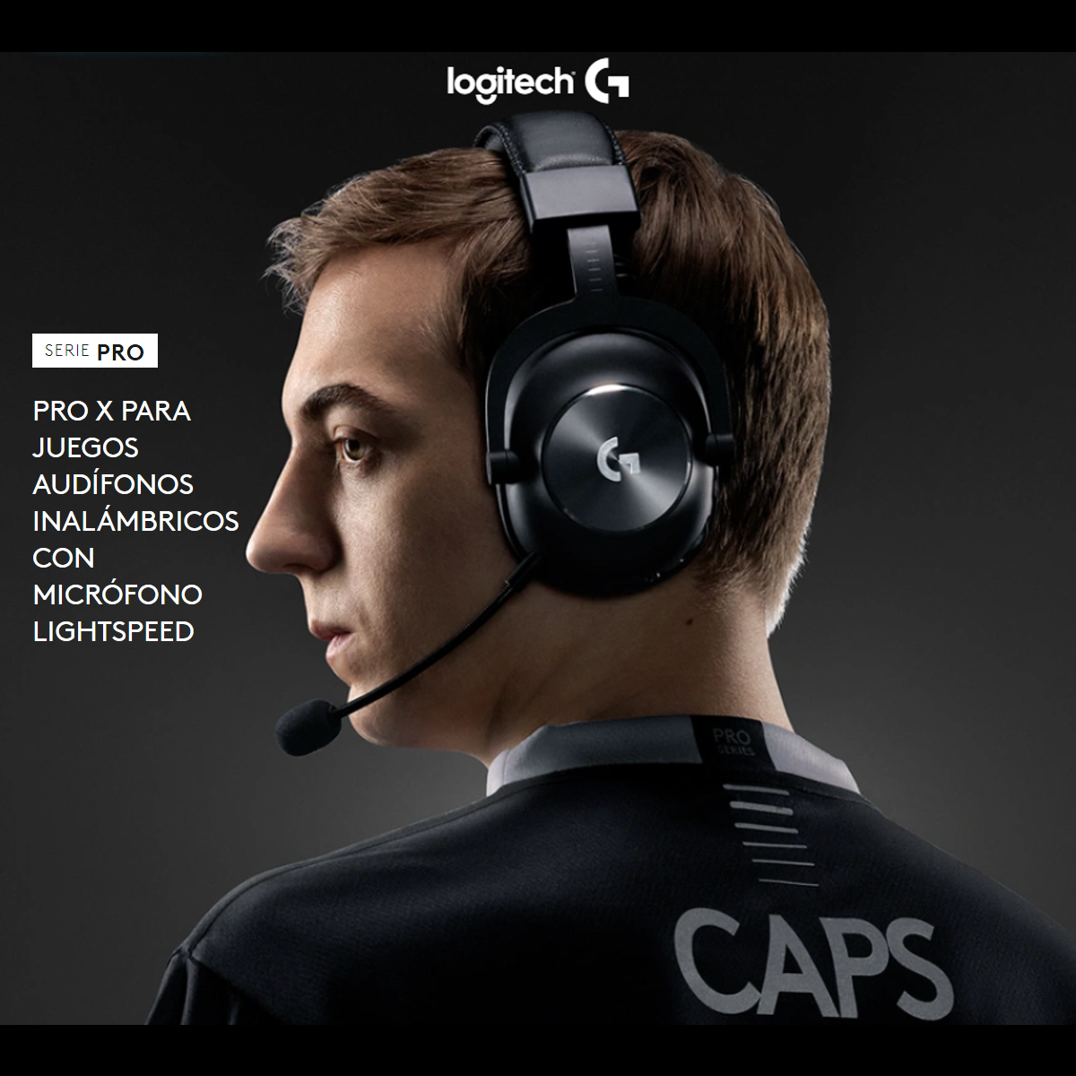 Diadema Gamer Profesional Logitech G Pro X Wireless 7.1 Dts, Negro