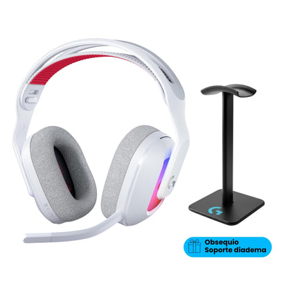 Diadema Gamer Logitech G A20X Lightspeed para PS5, Xbox, Switch, PC, Blanco + Obsequio Soporte para Diadema