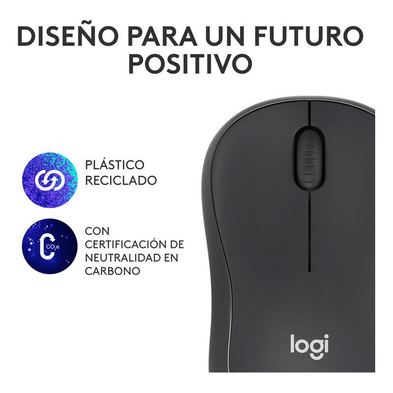 Mouse Bluetooth Logitech M240 Silent, Un 90% Silencioso, Negro