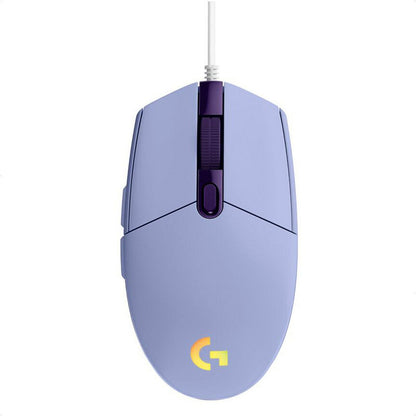MOUSE GAMER LOGITECH G203 ALAMBRICO LILA