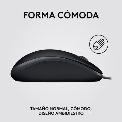 Mouse Logitech M110 Silent/ Clics 90% Más Silenciosos Negro