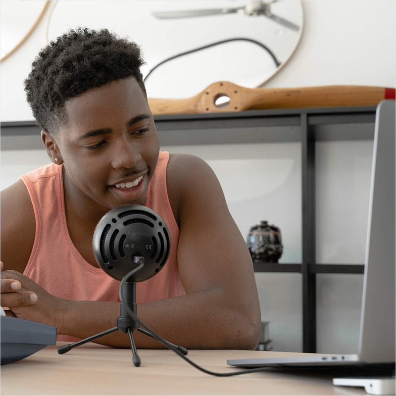 Micrófono Usb Grabación Streaming Blue Snowball Ice Negro