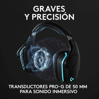 Diadema Gamerlogitech G935, Inalámbrica 7.1 / Rgb Lightsync