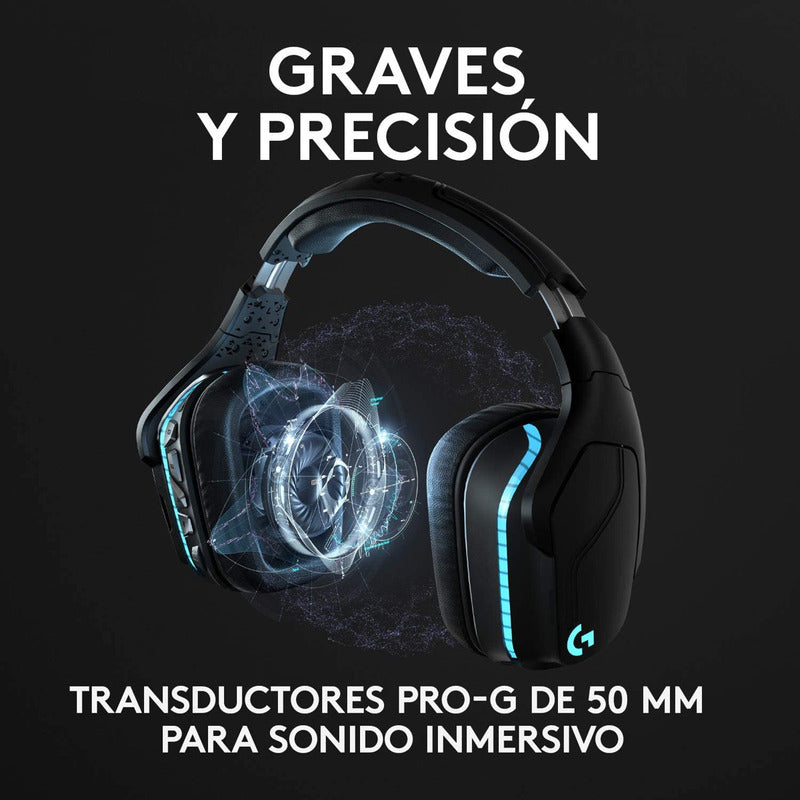 Diadema Gamerlogitech G935, Inalámbrica 7.1 / Rgb Lightsync