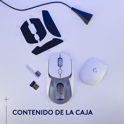 Mouse Gamer Inalámbrico Logitech G309 Lightspeed 25.600dpi, Blanco