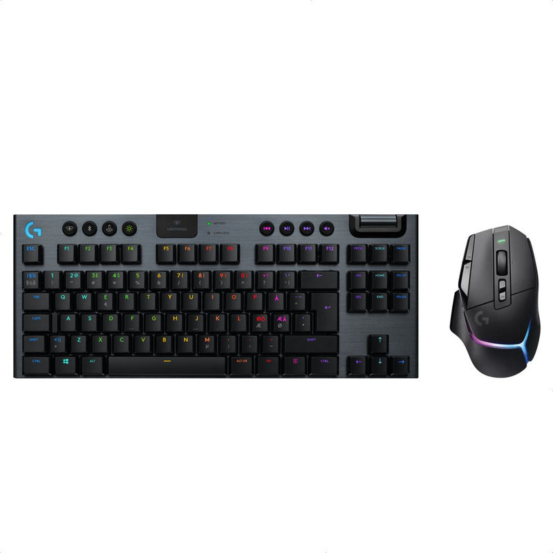 Combo Gamer Logitech G Teclado G915 Tkl + Mouse G502 X Plus