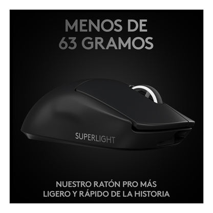 Mouse Gamer Inalámbrico Logitech G Pro X Superlight, Negro
