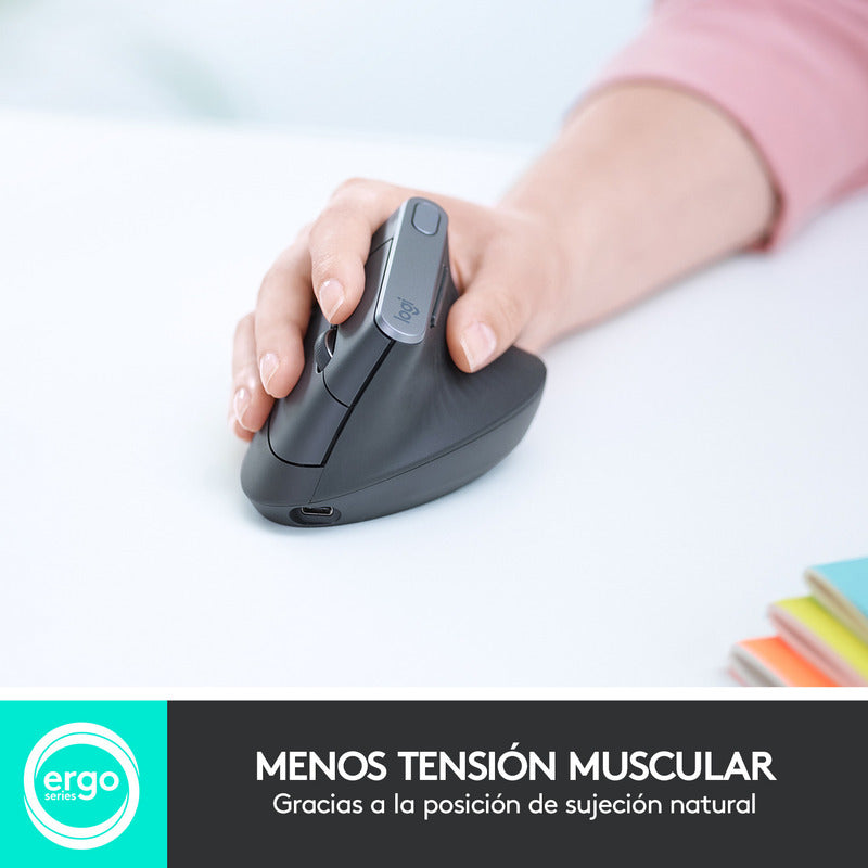 Mouse Ergonómico Avanzado Recargable Logitech Mx Vertical