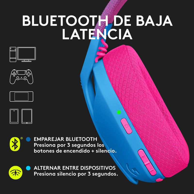 Diadema Gamer Logitech G435, Inalámbrica Bluetooth Pc, Ps5