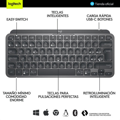 Logitech Combo Avanzado Teclado Mx Keys Mini + Mx Master 3s