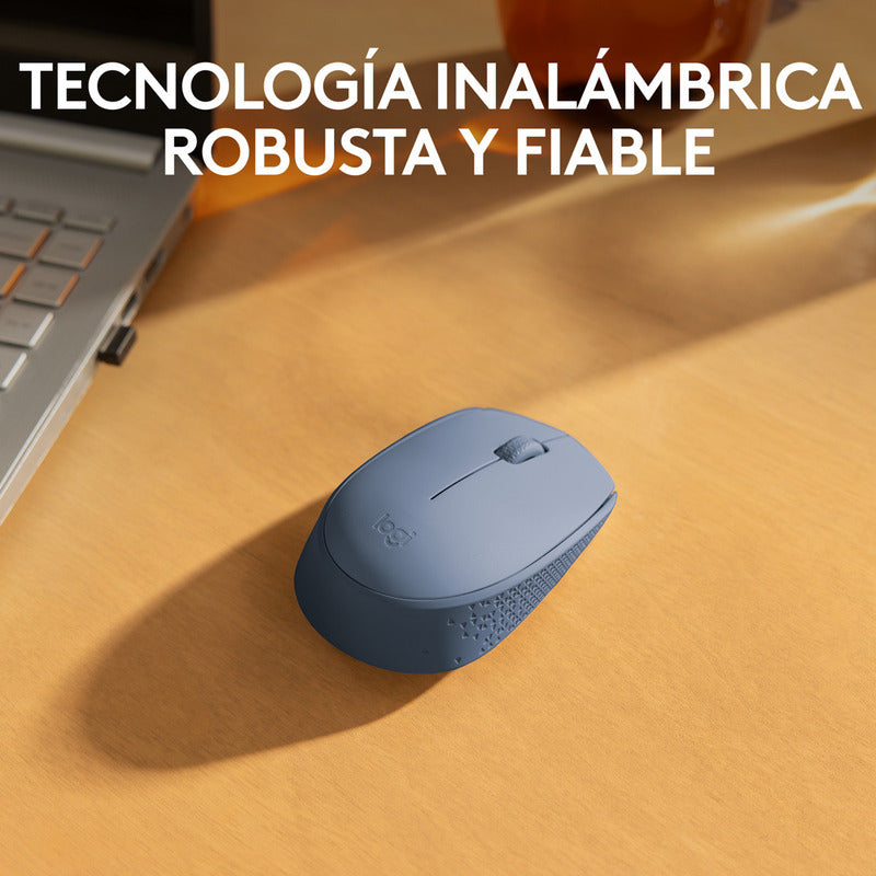 Mouse Inalámbrico Logitech M170 + Pad Studio Series, Gris Az