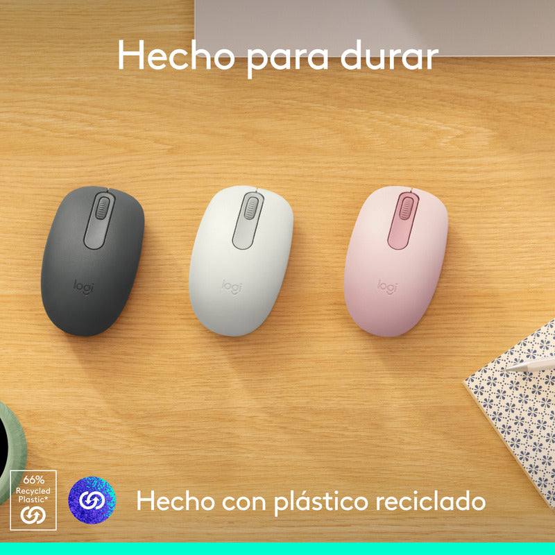 Mouse Inalámbrico Bluetooth Logitech M196, Rosa