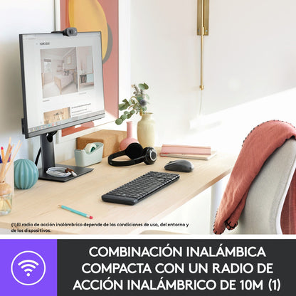 Combo Inalámbrico Logitech Mk220 + Pad Mouse Studio Series