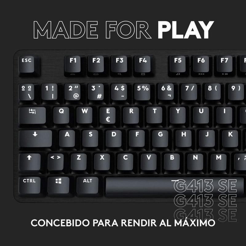Teclado Gamer Logitech G413 Se Mecánico Retroiluminado Led
