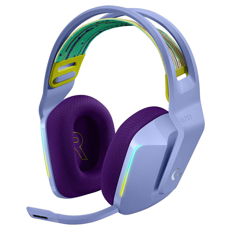 Diadema Gamer Logitech G733, Rgb Inalámbrica / 7.1 - Lila