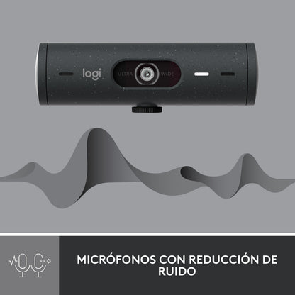 Webcam Full Hd 1080p, Rightlight 4, Logitech Brio 500 Negro