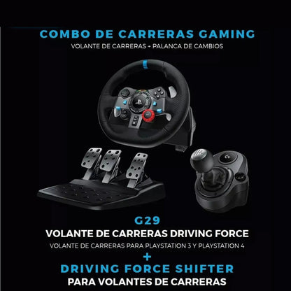 Ultimate Racing Kit Timón Logitech G29 + Palanca + Soporte4