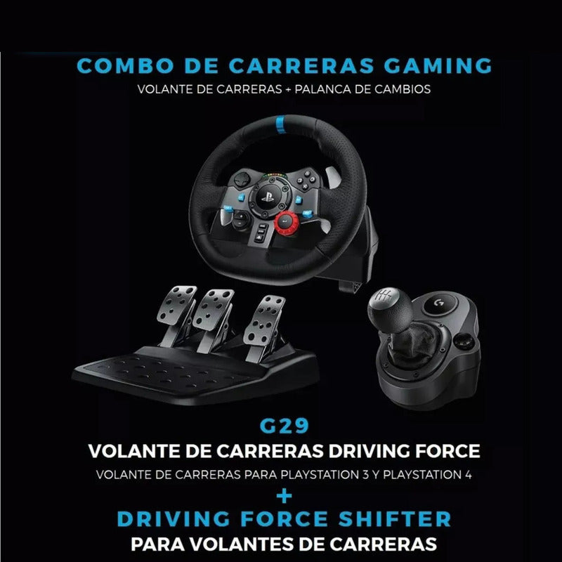 Ultimate Racing Kit Timón Logitech G29 + Palanca + Soporte4
