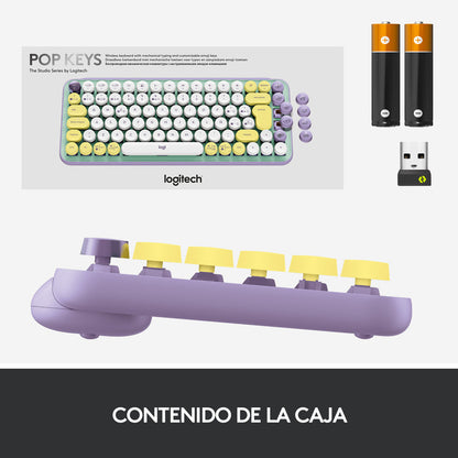 Teclado Inalámbrico Logitech Pop Daydream, Teclas Emojis