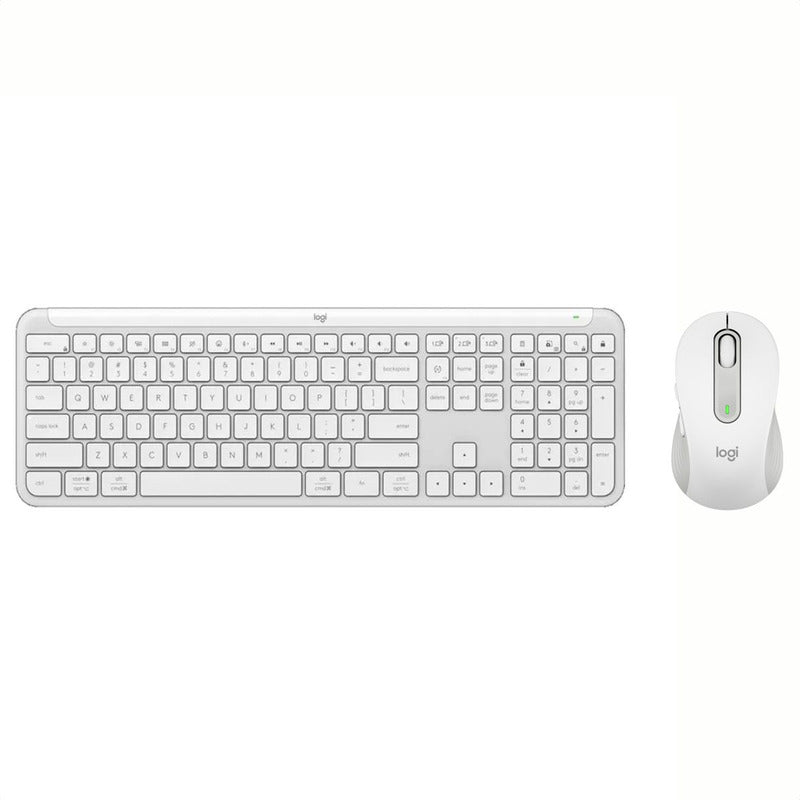 Combo Profesional Logitech Teclado K950 + Mouse M650 Blanco