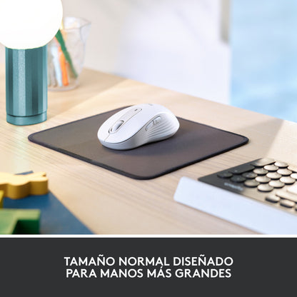 Combo Profesional Logitech Teclado K950 + Mouse M650 Blanco