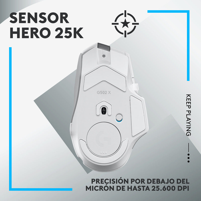Mouse Inalámbrico Recargable Logitech G502 X Lightspeed