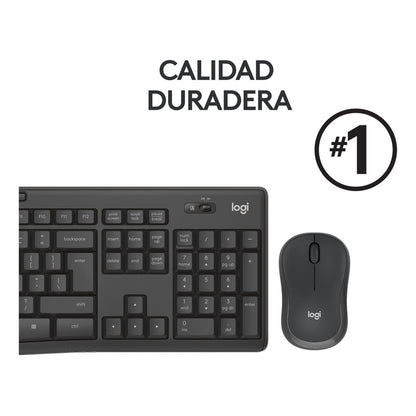 Combo Inalámbrico Logitech Mk295, Silencioso Teclado Y Mouse