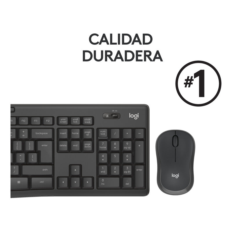 Combo Inalámbrico Logitech Mk295, Silencioso Teclado Y Mouse