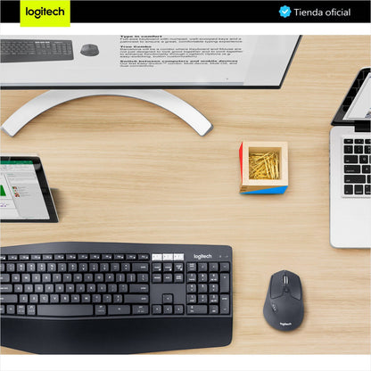 Combo Inalámbrico Logitech Mk850 + Pad Mouse Studio Series