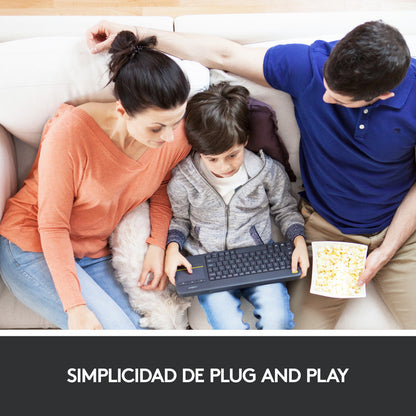Teclado + Touch Logitech K400 Plus Inalámbrico Pc Android Tv