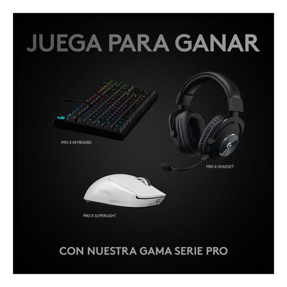 Mouse Gamer Inalámbrico Logitech G Pro X Superlight, Blanco