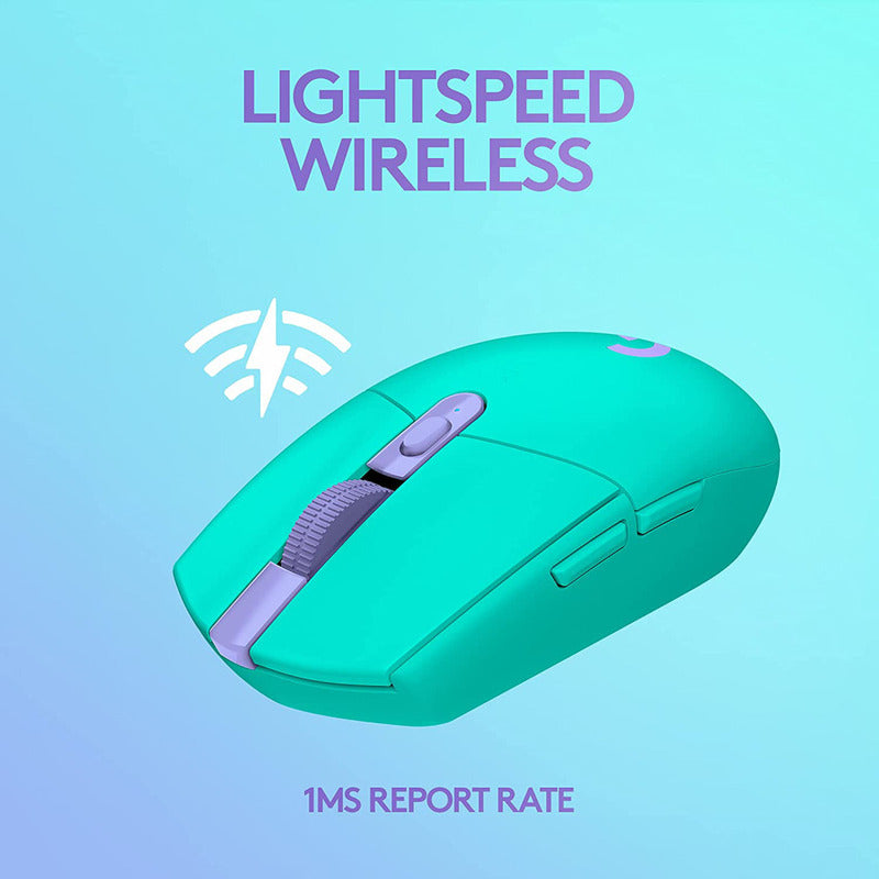 Mouse Gamer Inalámbrico Logitech G305, 12000dpi - Menta