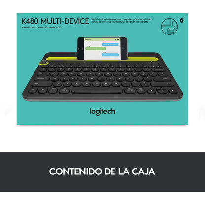 Teclado Logitech K480, Bluetooth Multidispositivo Y Moderno