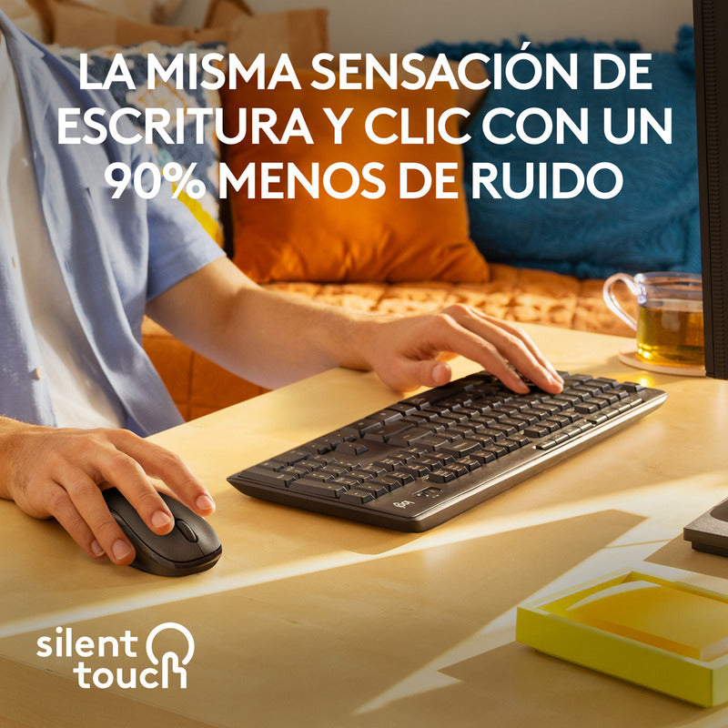Combo Inalámbrico Logitech Mk295, Silencioso Teclado Y Mouse