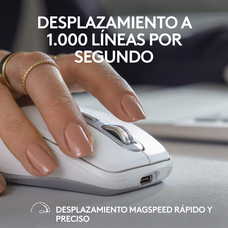 Mouse Logitech Mx Anywhere 3s, Compacto Avanzado - Blanco