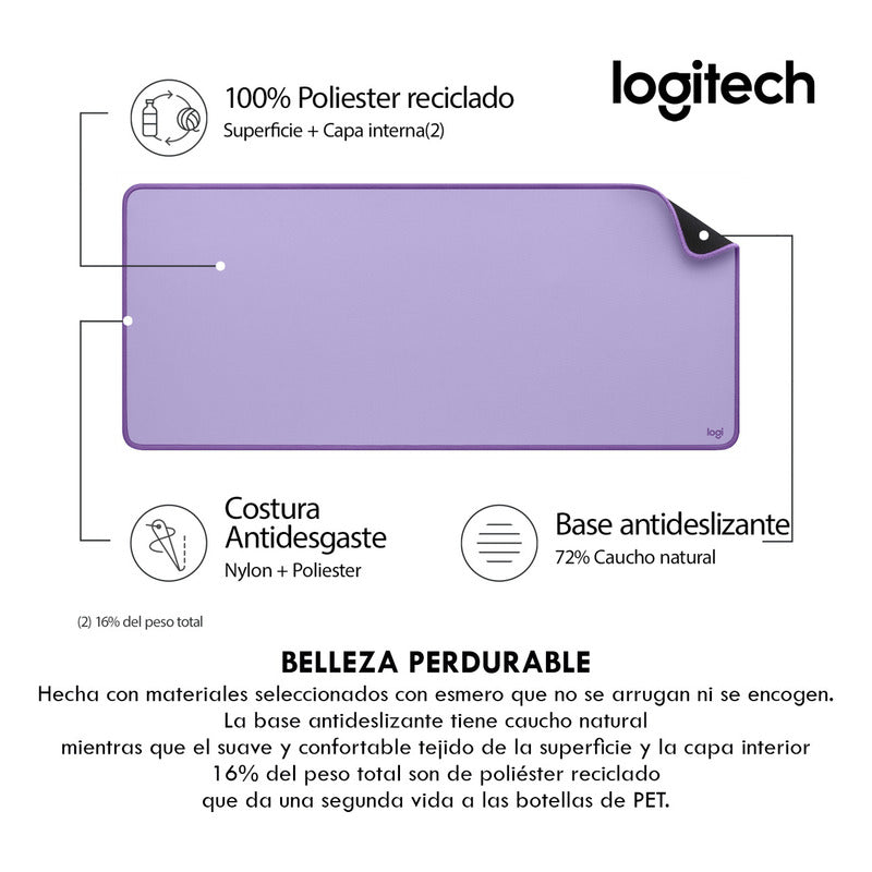 Alfombrilla De Escritorio Logitech Desk Mat Studio Lavanda