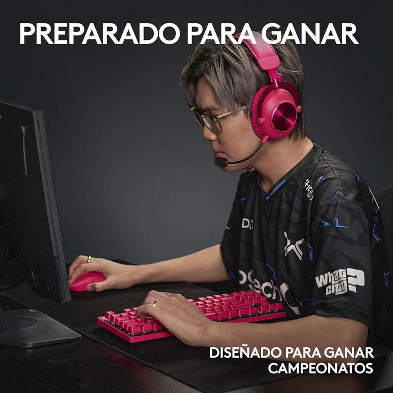 Mouse Gamer Inalámbrico Logitech G Pro X Superlight 2 Magenta