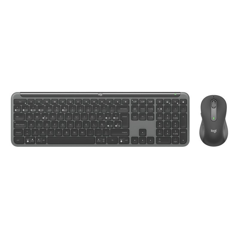 Combo Profesional Logitech Teclado K950 + Mouse M650 Grafito