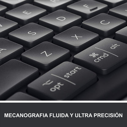 Logitech Combo Ergonómico: Teclado K860 + Mouse Mx Vertical