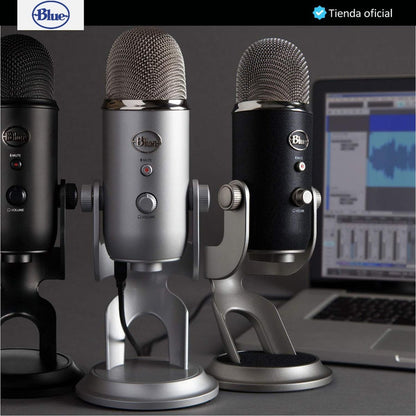 Micrófono Usb Profesional Blue Yeti, Grabación Streaming Silver