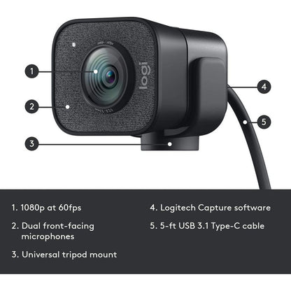 Webcam Streaming Full Hd / 60fps Logitech Streamcam Plus