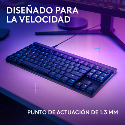 Teclado Gamer Mecánico Logitech G515 TKL de Perfil Bajo con RGB LIGHTSYNC - Negro + Mouse Pad Gamer Logitech G640 Tela Grande 400x460mm - Negro